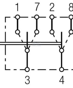 Interruptor basculante, I-0-II, 6-pin, sin función confort