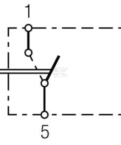 Interruptor basculante, (I)-0, 4-pin