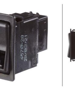 Interruptor basculante, (I)-0-(-II), 3-pin, sin función confort