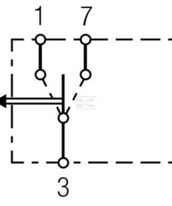 Interruptor basculante, (I)-0-(-II), 5-pin