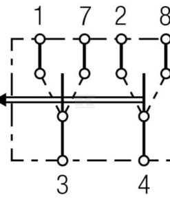 Interruptor basculante, (I)-0-(-II), 6-pin, sin función confort 10 Interruptor basculante, (I)-0-(-II), 6-pin, sin función confort
