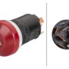 Interruptor luces emergencia, pulsador, 12 V, halógeno, con bombilla 12 Interruptor luces emergencia, pulsador, 12 V, halógeno, con bombilla