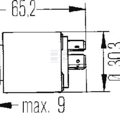Interruptor contacto/arranque, 12 V, 0-1-2-3