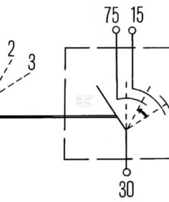 Interruptor contacto/arranque, 12 V, 0-1-2-3