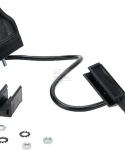 Luz de matrícula LED, 0,96 W, rectangular, 24 V, transparente, atornillable, 100 x 57 x 60 mm