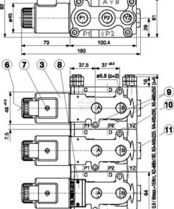 Control valve 6/2, 1/2 24VDC. flange-compatible 8 Control valve 6/2, 1/2 24VDC. flange-compatible