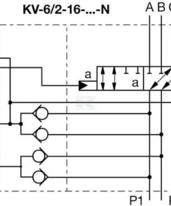 Válvula de control eléctrica 6/2-1