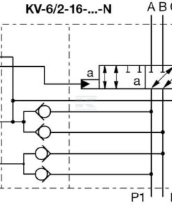 Válvula de control eléctrica 6/2-1