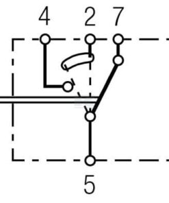 Interruptor basculante, (II)-+I-0, 6-pin