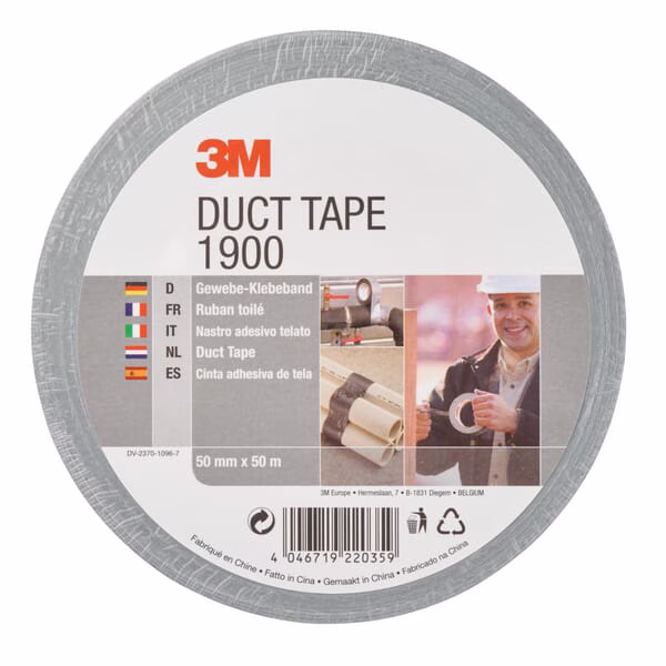 Cinta aislante extra resistente 389, amarilla, 50 mm x 50 m 17 1900 Scotch Economy. cinta aislante 50mm x 50m plateada