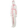 Mono desechable, blanco-rojo, L, de 3M