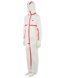 Mono desechable, blanco-rojo, XL, de 3M