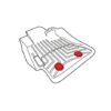 Dual Lock™ Cierre reposicionable SJ-354D, 25 mm x 5 m, negro