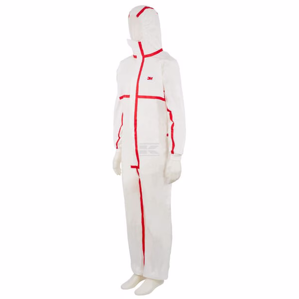 Mono desechable, blanco-rojo, 3XL, de 3M 1 Mono desechable, blanco-rojo, 3XL, de 3M