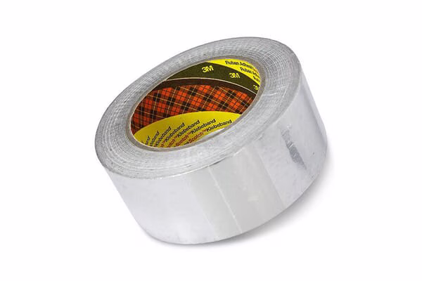 Cinta de aluminio 1436 F, plateada 50 mm x 50 mm 1 Cinta de aluminio 1436 F, plateada 50 mm x 50 mm