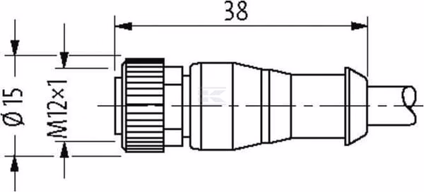 Sensor cable M12,5P 10m 2 Sensor cable M12,5P 10m
