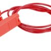 Cable conec.valla rojo100cm M8