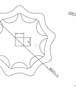 Disco de corte Ø110 x 6 mm; 11 x 11; Z=8