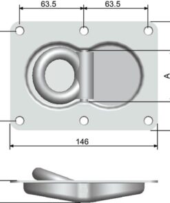 Anclaje empotrado galvanizado