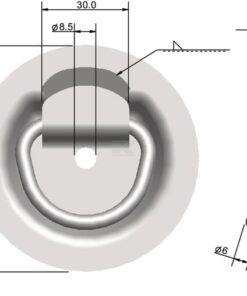 Anclaje empotrado galvanizado