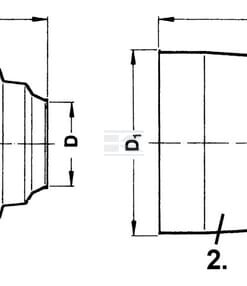 Guard cone SC15 L=180 w.a.