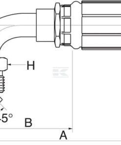 Racor pres. DN6-7/16 SAE45 90°