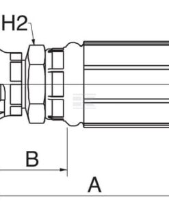Racor pres. DN10-5/8 SAE 45
