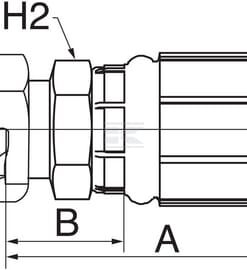 Racor pres. DN13-M22x1,5 Komatsu