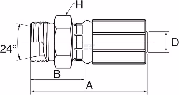 Racor pres. DN13-M18x1,5-12L 3 Racor pres. DN13-M18x1,5-12L
