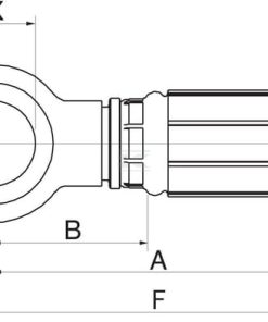 Racor pres. DN19-3/4BSP + anilla