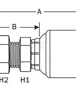 Racor pres. DN6-1/8 BSP
