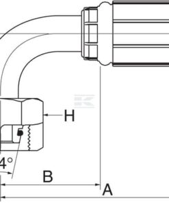 Racor pres. 90° DN13-M26x1,5