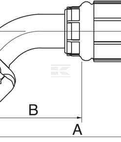 Racor pres. 45° DN19-3/4BSP