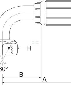 Racor pres. 90° DN16-5/8 BSP