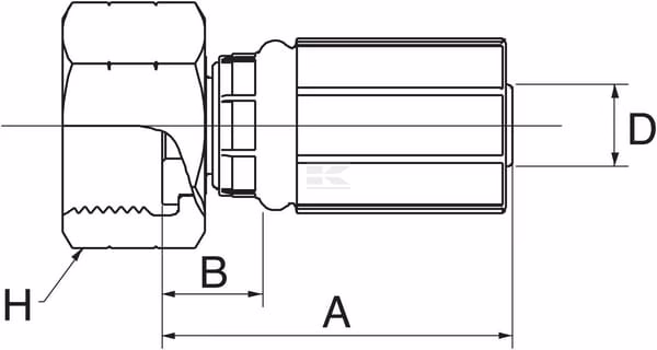 Racor pres. DN10-1/2" BSP
