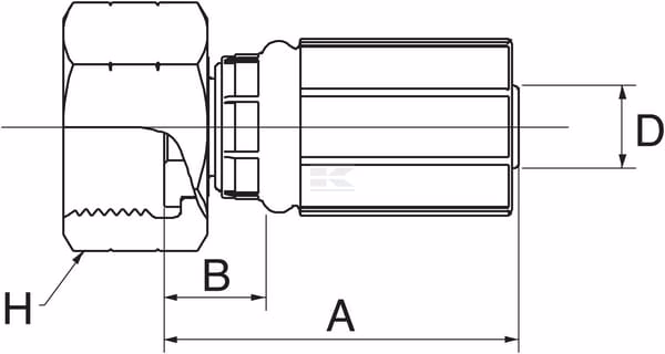 Racor pres. DN16-3/4" BSP