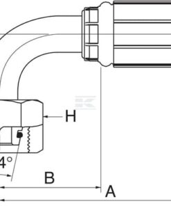 Racor pres. 90° DN13-M24x1,5