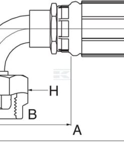 Racor pres. 90° DN8-M20x1,5