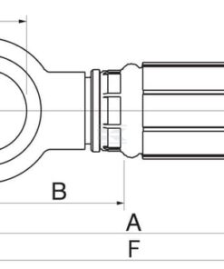 Racor pres. DN6-M14 + anilla 8 Racor pres. DN6-M14 + anilla