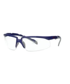 Gafas de seguridad Solus 2000, patillas azul/gris, anti-empañamiento/anti-rayadura, lentes transparentes