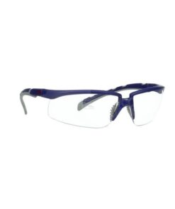 Gafas de seguridad Solus 2000, montura azul/gris, antirrayaduras+ (K), Lente transparente
