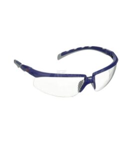Gafas de seguridad Solus 2000, patillas azul/gris, anti-empañamiento/anti-rayadura, lentes transparentes