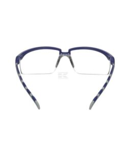 Gafas de seguridad Solus 2000, patillas azul/gris, anti-empañamiento/anti-rayadura, lentes transparentes