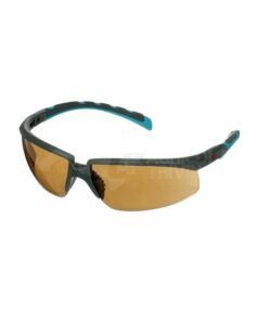 Gafas de seguridad Solus 2000, montura gris/azul-verde, anti-empañamiento (K&N), lente marrón