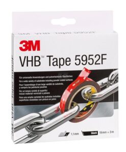 Cinta VHB™, 5952 F, negra, 19 mm x 3 m