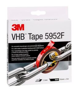 Cinta VHB™, 5952 F, negra, 19 mm x 3 m