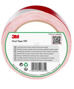 Cinta de advertencia de peligro 767I Rojo/Blanco