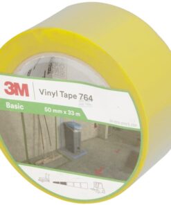 Cinta de vinilo 764, amarilla, 50 mm x 33 M