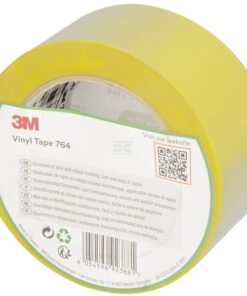 Cinta de vinilo 764, amarilla, 50 mm x 33 M