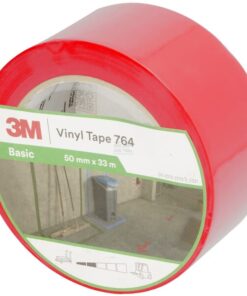 Cinta de vinilo 764, roja, 50 mm x 33 m